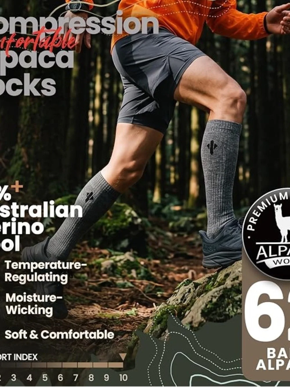 Alpaca Compression Socks for Men & Women